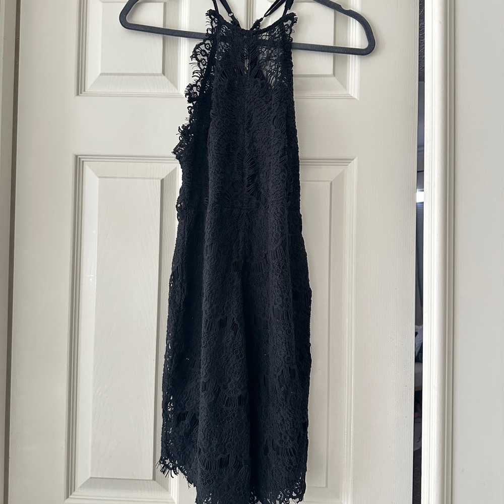 Free People beautiful Black Lace dress XS